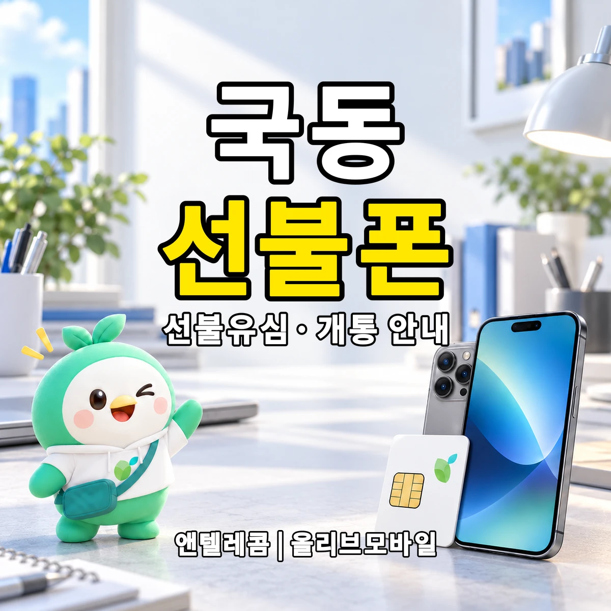 전남광주통합특별시 여수시 국동 선불폰·선불유심 개통 안내 이미지